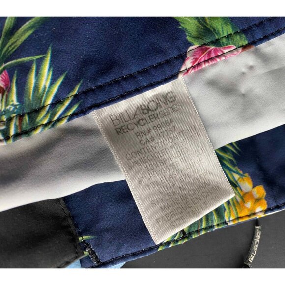 Billabong Swim Trunks Mens 36 Platinum X PX2 Board Shorts Striped Colorblock - Picture 4 of 7